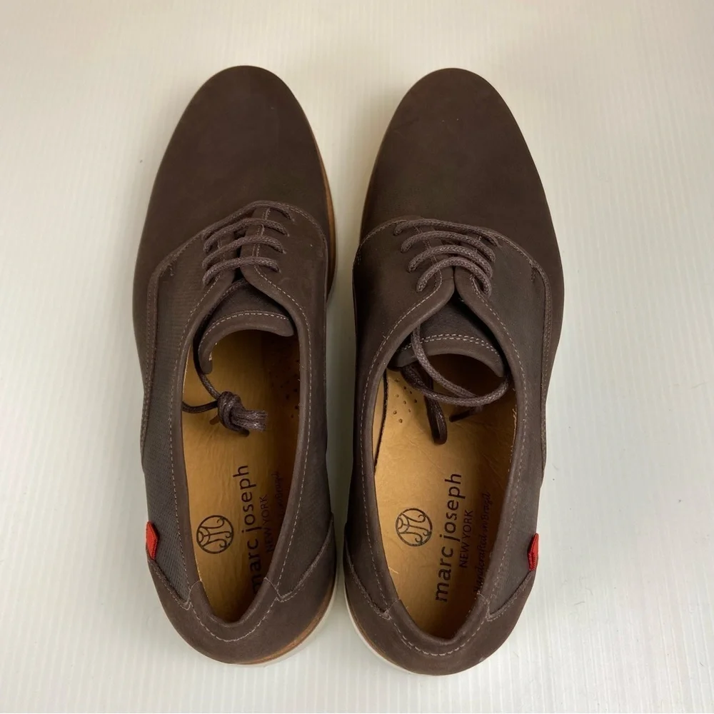 Marc Joseph NY Bowery St Brown Nubuck Oxford 10.5 New With Box